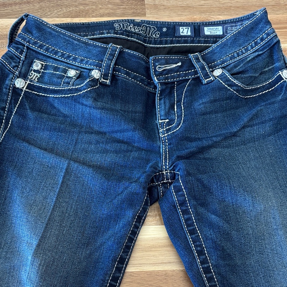 Miss Me Dark Blue Boot Cut Jeans